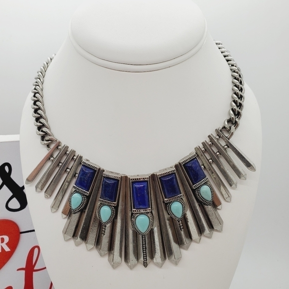 AZTEC TARGET‎ NECKLACE SILVER SPRING SUMMER.NWT - Picture 3 of 14